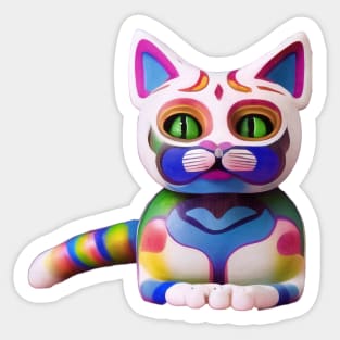 Cat alebrije, AI art Sticker